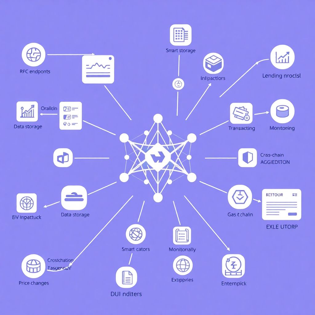 Decentralized finance infrastructure and autonomous orchestration for scalable defi
