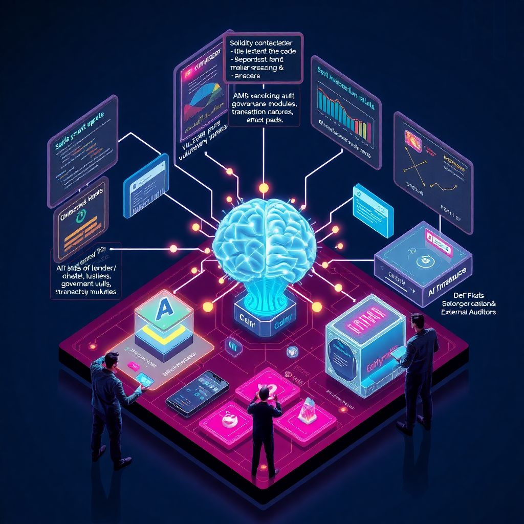 Ai-assisted auditing of defi protocols to enhance security and risk control
