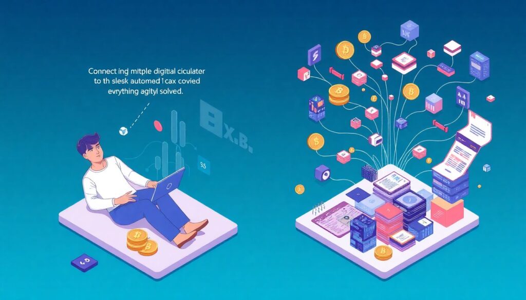 Crypto tax automation using AI and blockchain - иллюстрация