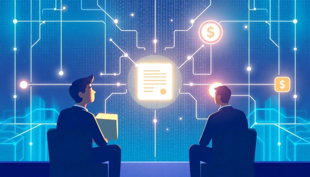 Digital escrow services on blockchain with automated compliance - иллюстрация