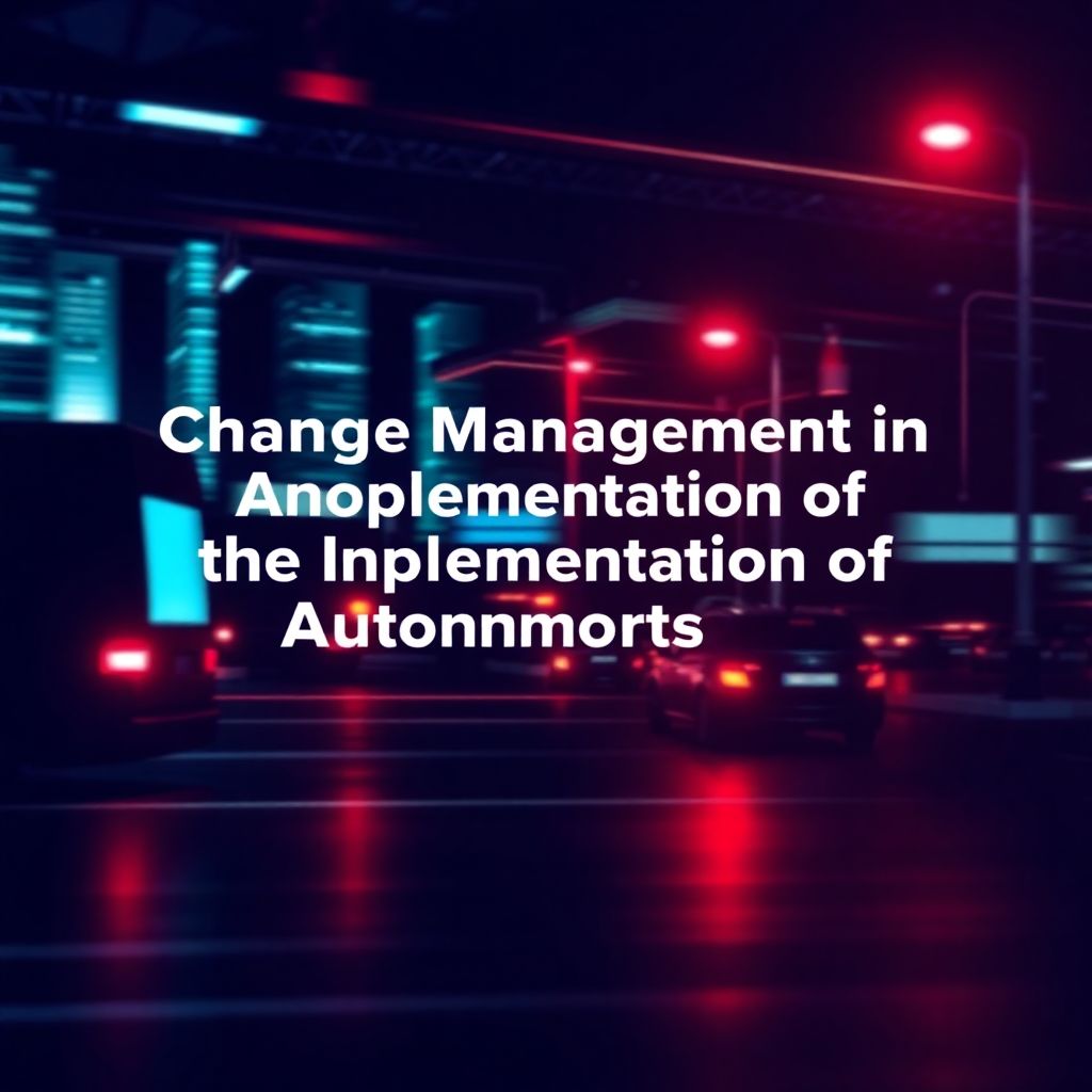 Управление изменениями при внедрении автономных технологий на предприятии