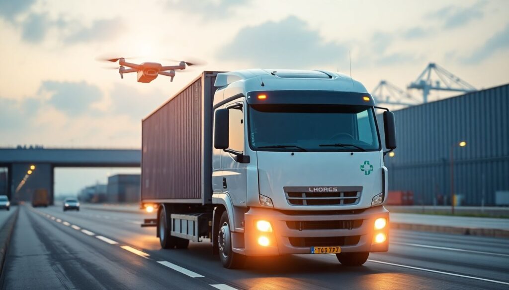 Развитие автономной логистики в глобальной торговле - иллюстрация