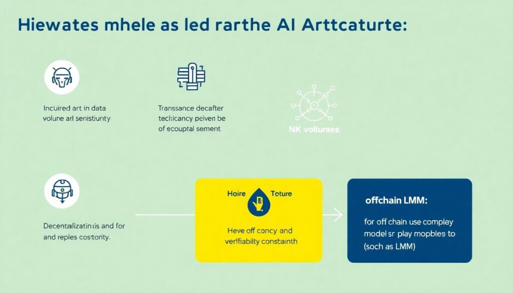 Гибридные архитектуры для AI и блокчейн проектов - иллюстрация