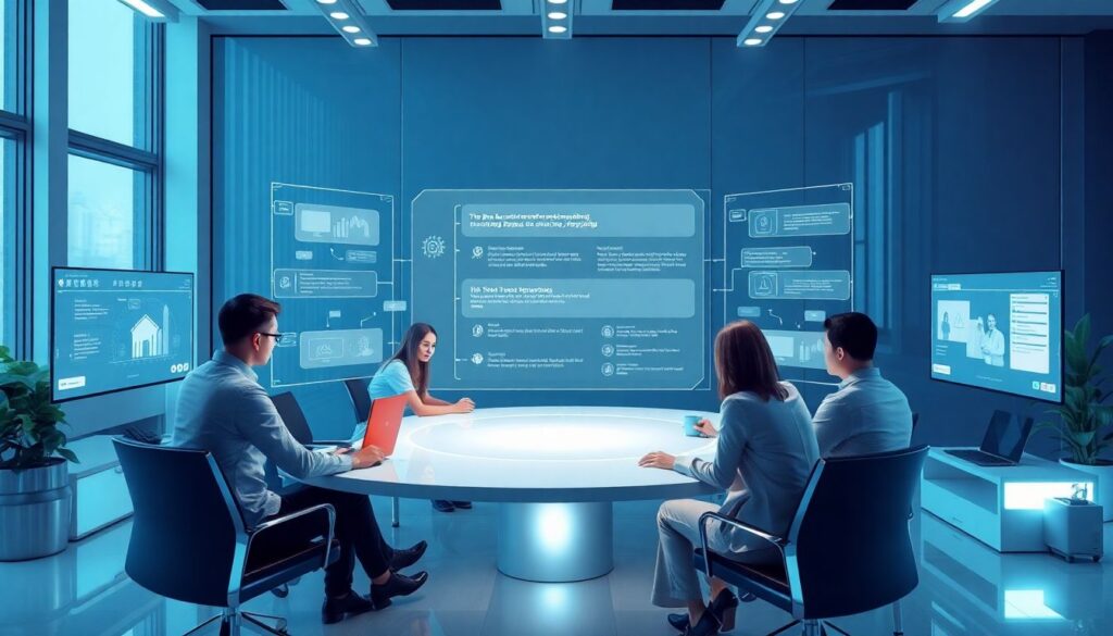 Future of work: AI collaborators in distributed teams - иллюстрация