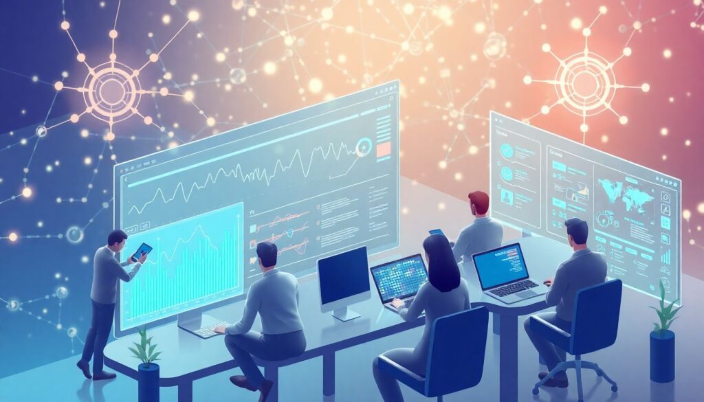 Future of work: AI collaborators in distributed teams - иллюстрация