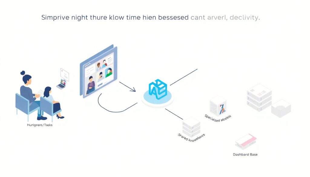 Future of work: AI collaborators in distributed teams - иллюстрация
