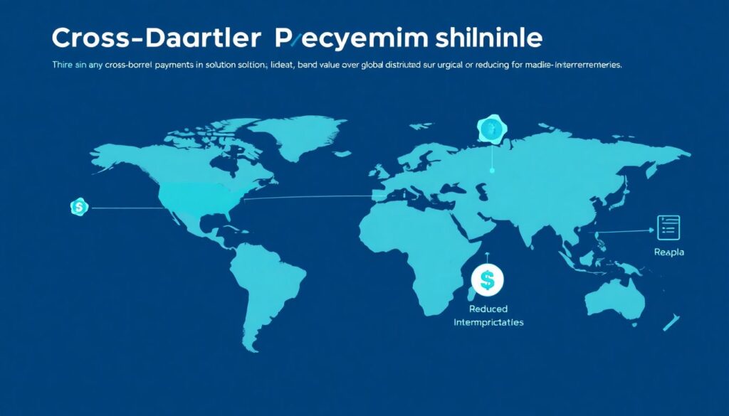 Cross-border payments on blockchain with AI optimization - иллюстрация