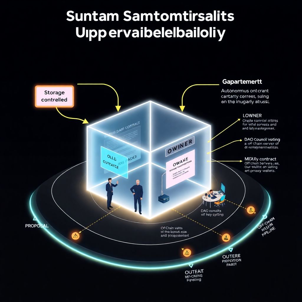 Autonomous upgradeability in smart contracts and protocols: design and risks