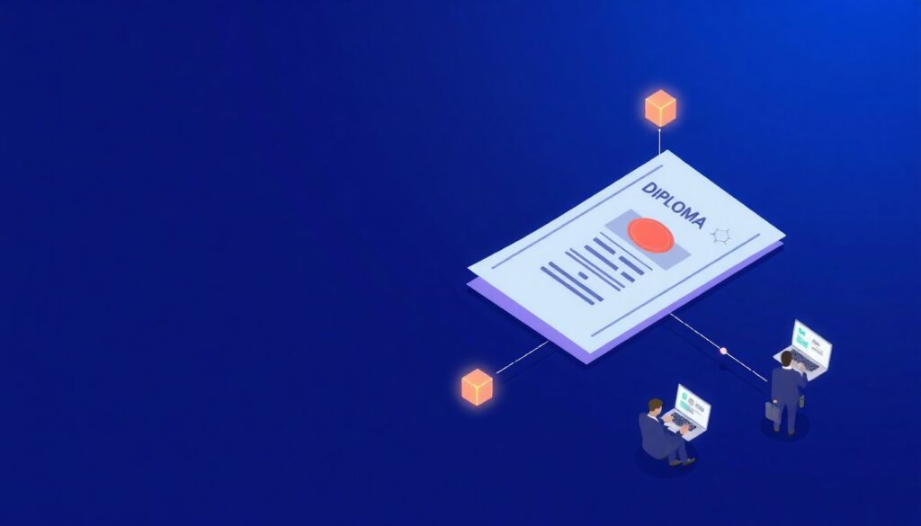 Blockchain-based education credentials with AI validation - иллюстрация