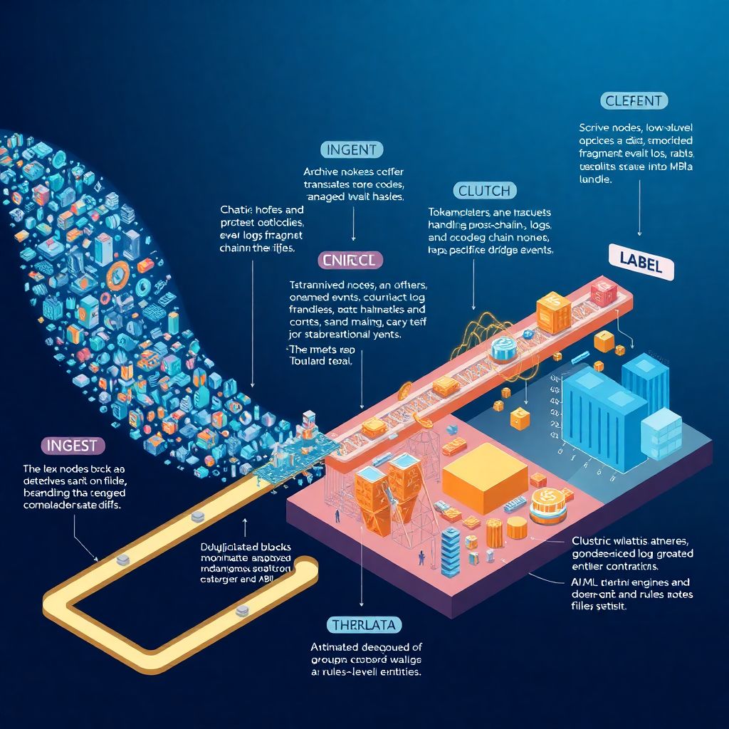 Autonomous data cleansing and labeling for on-chain datasets in blockchain analytics