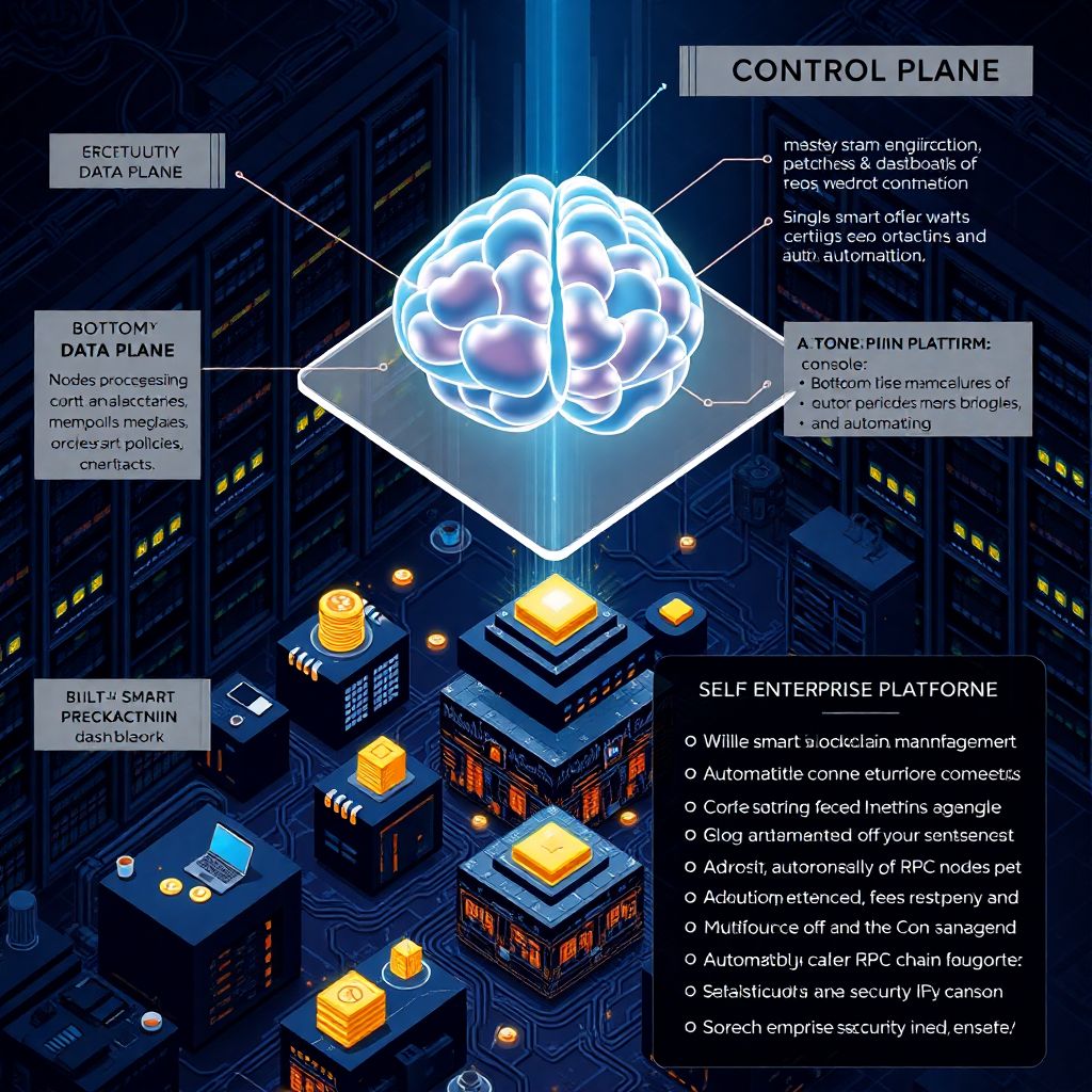 Self-adapting blockchain networks with autonomous control planes for smarter scalability