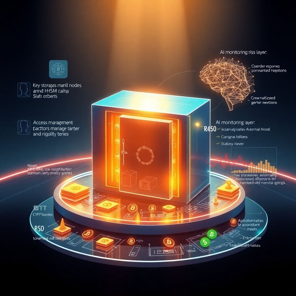 Autonomous digital asset custody with Ai monitoring for secure crypto management