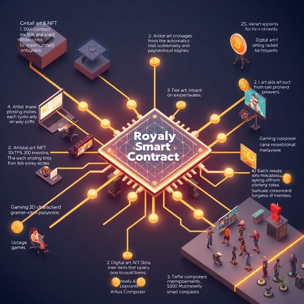 Smart contracts for royalty payments on the blockchain: how they work