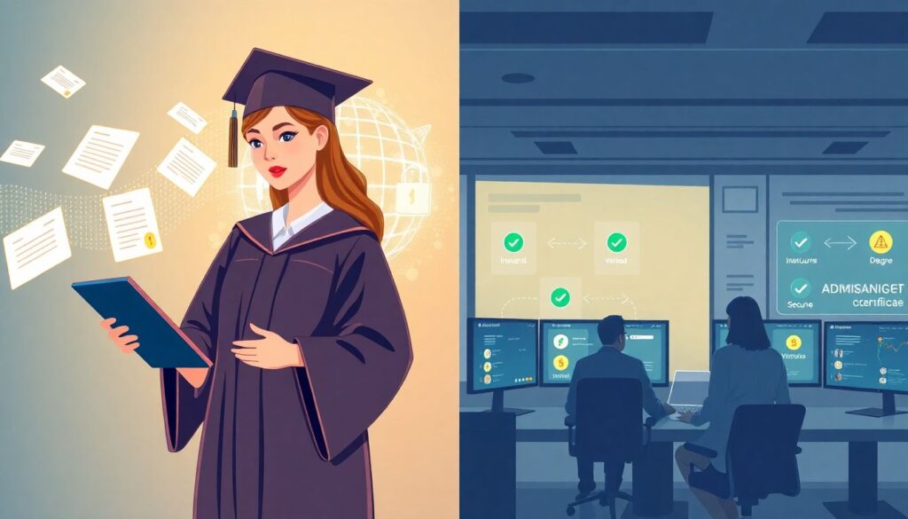 Blockchain-based education and credentialing with AI enrichment - иллюстрация