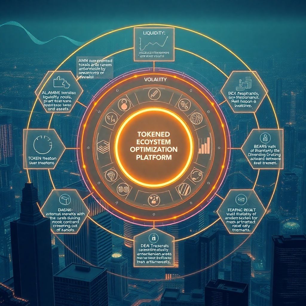 Autonomous optimization of tokenized ecosystems for efficient digital economies